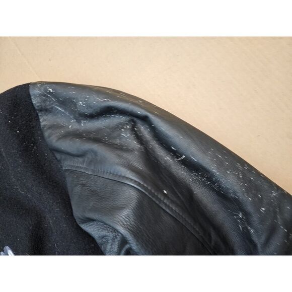 Western Express Driver Jacket Embroidered Varsity Men's L Vantage Wool/Leather - Picture 5 of 16